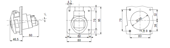 بريزة داخل جويس 32 أمبير IP44