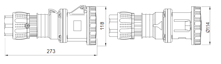 بريزة صناعي داخل جويس 63 أمبير IP67 5P