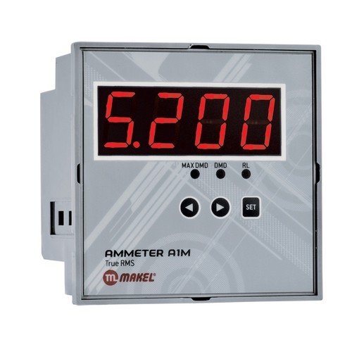 عداد أمبير ماكيل 9*9 سم Single Phase Current - 1 Relay NO 5A