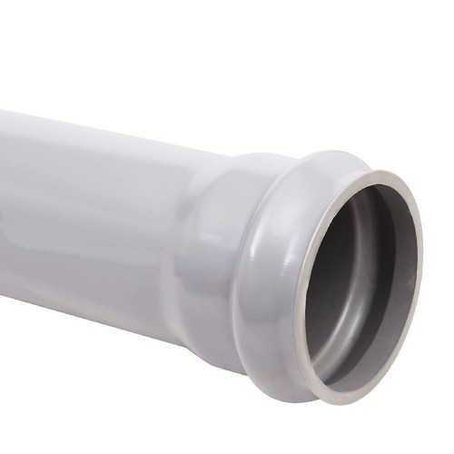 ماسورة بيت الهندسة UPVC رأس وذيل 6 متر (لون رمادي)