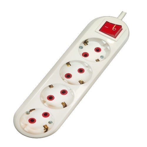 Power Strip 4 outlets + Switch