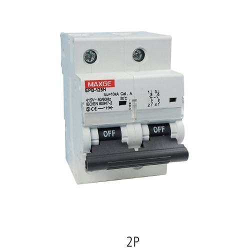 مفتاح قاطع MCB 2P Curve C 10KA Maxge