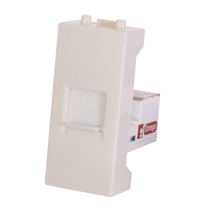 وحدة كمبيوتر أوميجا CAT5e , RJ45 بغطاء حماية