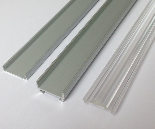 three LED tape extrusions