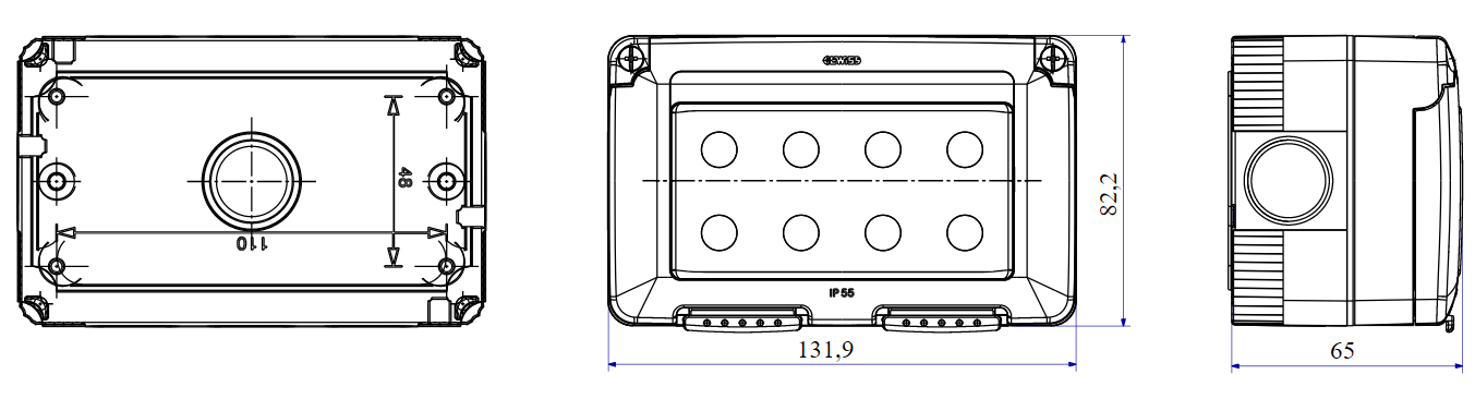 4 holes