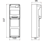 لوحة توزيع جويس مانع مياه IP67 - Image 6