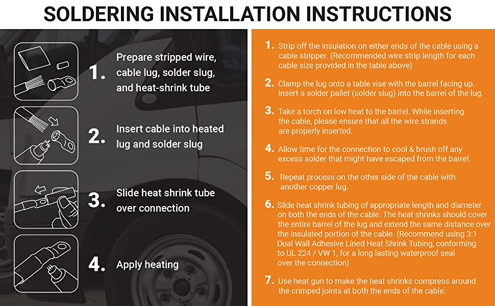 soldering installation instructions