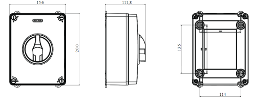 مفتاح فصل جويس للطوارئ خارج 80 أمبير  IP69 - Image 2