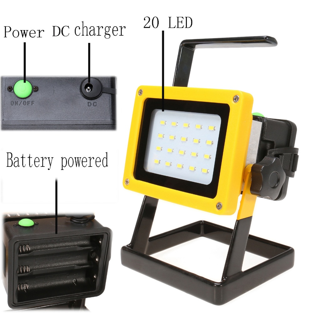 IP65-Rechargeable-30W- في الهواء الطلق-محمول-LED-العمل-مصباح -20 LED-Floodlight-Work-Emergency-for-Car-Travel-Camping