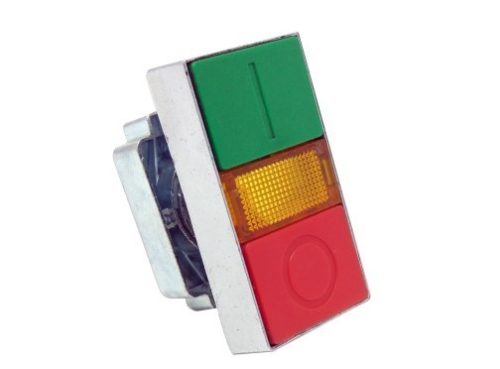 IP-40-Twin-Push-Button-without-Light بوش بوتن معدن صيني مجوز بالمبة - Image 2