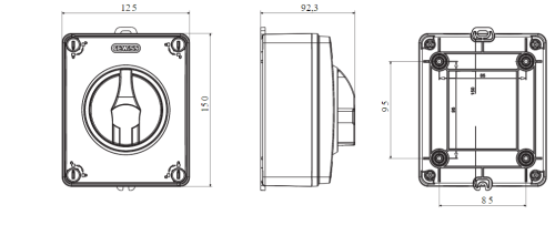 مفتاح فصل جويس للطوارئ خارج 40 أمبير  IP69 - Image 2