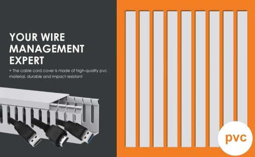 مجري مفتوح ابيض PVC Slotted Cable Trunkings Akis Plastic - Image 2