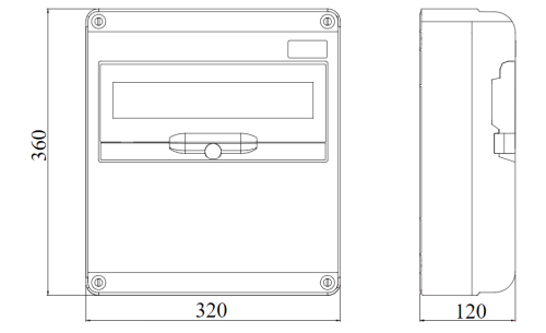 لوحة جويس طراز  IP65  Q DIN - Image 3
