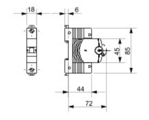 قاطع تيار كهربائي جويس  MCB 1P 6KA - Image 2