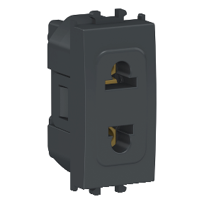 LMR5510003 - Easy Styl - 1 module Euro-US Socket Outlet - Black | Schneider Electric Egypt