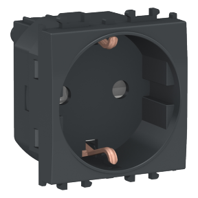 LMR5210003 - Easy Styl - 2 modules Side earth Socket Outlet - Black | Schneider Electric Egypt