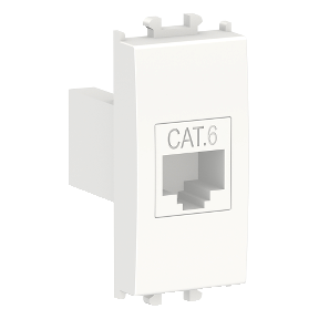 LMR6233001 - Easy Styl, data socket, RJ45 Cat 6 UTP, 1 module, white | Schneider Electric Global