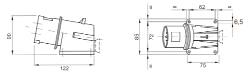 فيشة ثابتة جويس 16 أمبير IP44 - Image 5