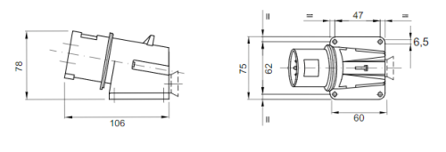 فيشة ثابتة جويس 16 أمبير IP44 - Image 4