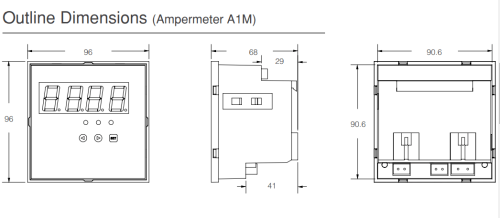 ملتيميتر ماكيل 9*9 سم Phase Sequence Protection V.A.HZ.COS 2 Relay NO 5A - Image 8