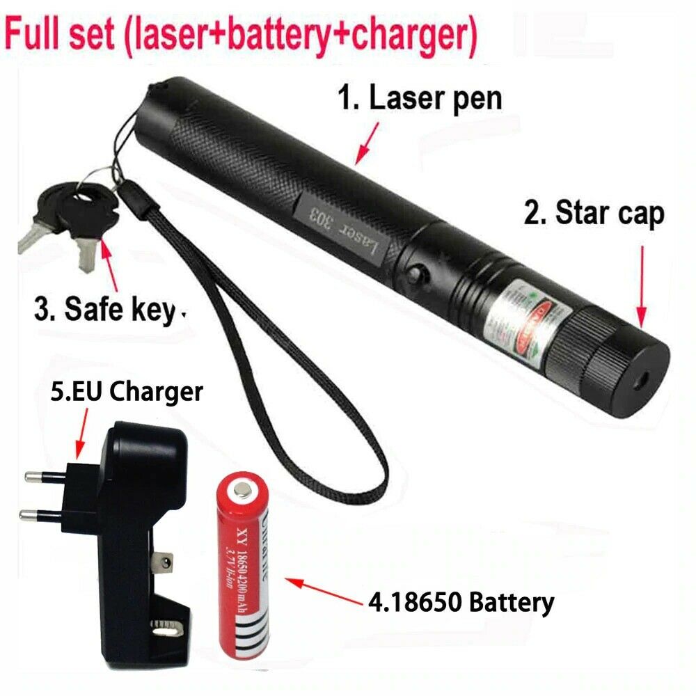 Image 51 - High-Power-5mW-Green-Laser-Pointer-532nm-303-Laser-pen-Adjustable-Burning-Match