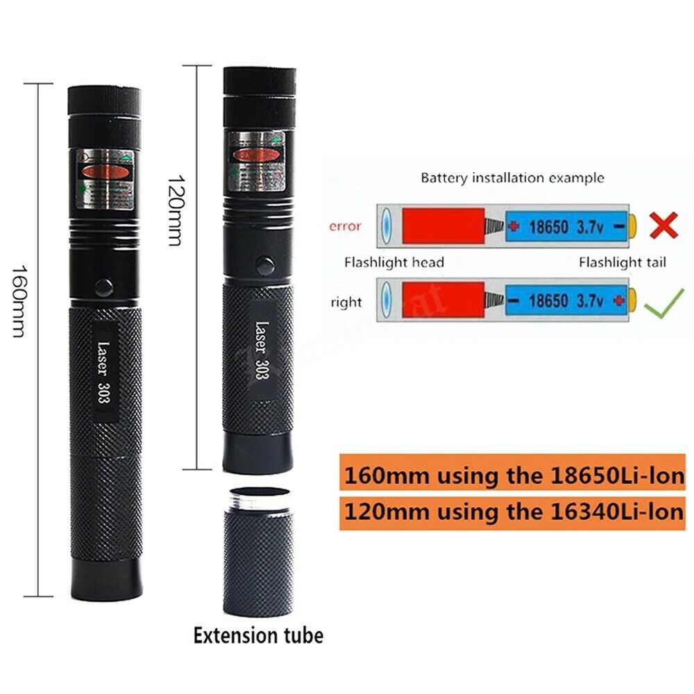 Image 4 - High-Power-5mW-Green-Laser-Pointer-532nm-303-Laser-pen-Adjustable-Burning-Match