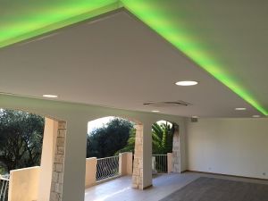 LED tape in villa