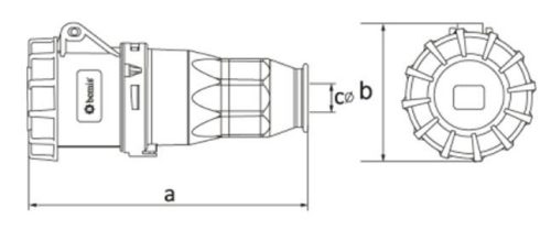 بريزة بيميز أرضي 16 أمبير هوائي IP67