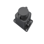 بريزة بيميز كاوتش خارج الحائط أسود 16 أمبير 220 فولت IP54