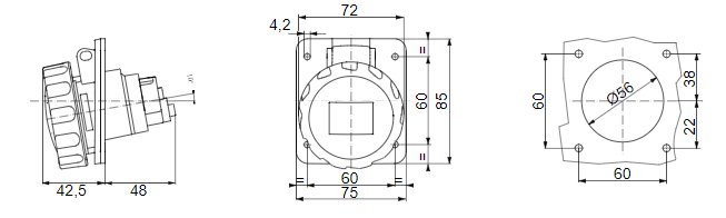 داخل جويس 16 أمبير ip67 3 1