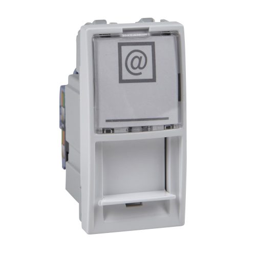 بريزة شنايدر داتا CAT6 - ابيض