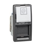 بريزة شنايدر داتا CAT6 - رمادي