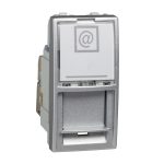 بريزة شنايدر داتا CAT6 - فضي