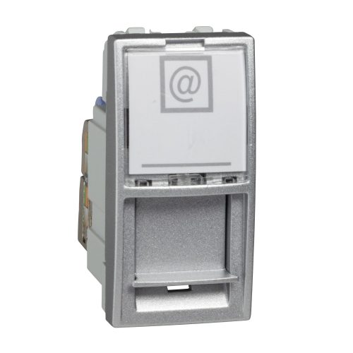 بريزة شنايدر داتا CAT6 - فضي