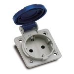 بريزة شوكه داخل 16 أمبير 250 فولت IP54 - Image 2