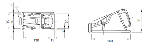بريزة صناعي خارج جويس 16 أمبير IP44