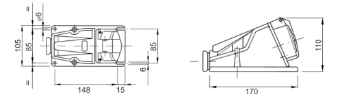بريزة صناعي خارج  جويس 32 أمبير IP44
