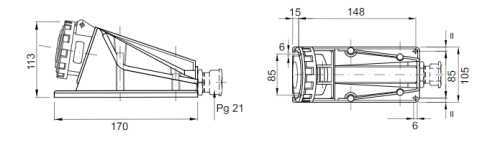 بريزة صناعي خارج  جويس 32 أمبير IP67