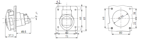 بريزة صناعي داخل  جويس 16 أمبير IP44