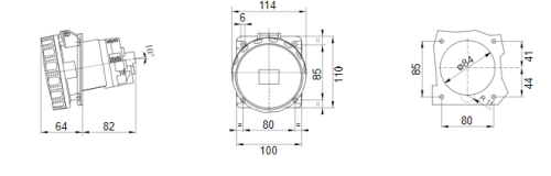 بريزة صناعي داخل جويس 63 أمبير IP67