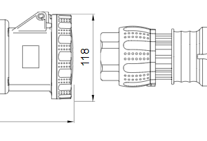 بريزة صناعي داخل جويس 63 أمبير IP67 5P