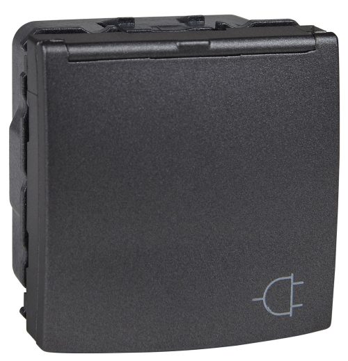 بريزة مجوفة بغطاء شنايدر 16 أمبير - رمادي بريزة مجوفة بغطاء شنايدر 16 أمبير - رمادي