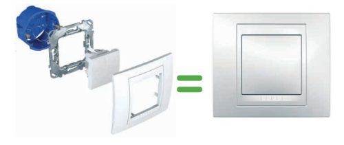 شاسية بلاستيك شنايدر موديول