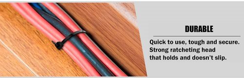 Black Gewiss Cable Tie 180*9 - Image 4