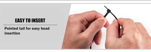 Black Gewiss Cable Tie 180*9 - Image 3