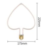 لمبة ديكور شكل قلب (ضد الكسر)