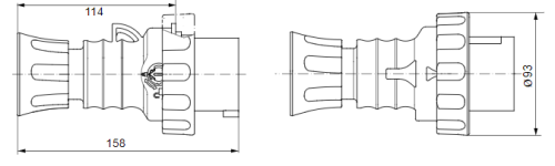 فيشة صناعي جويس 32 أمبير  IP67