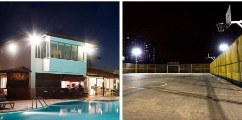 كشاف فيليبس واجهات + حساس ( أضاءه أبيض )