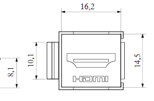 لقمة HDMI جويس أسود