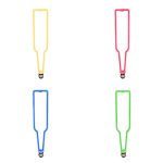 لمبة ديكور شكل زجاجة  (ضد الكسر)